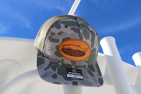 781E67D4-147C-4F26-BC84-9C678CB12BCC Gause Built camo hat with leather patch