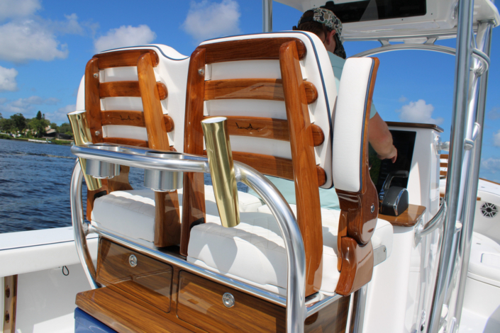 Release Marine Teak Leaning Post