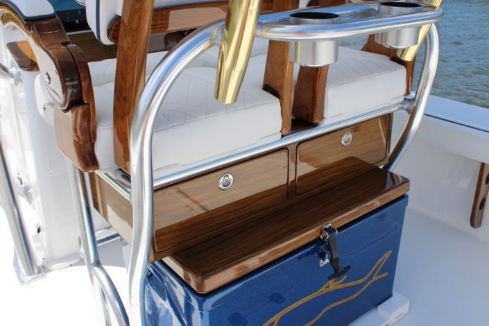 Custom Cooler and Tackle Station