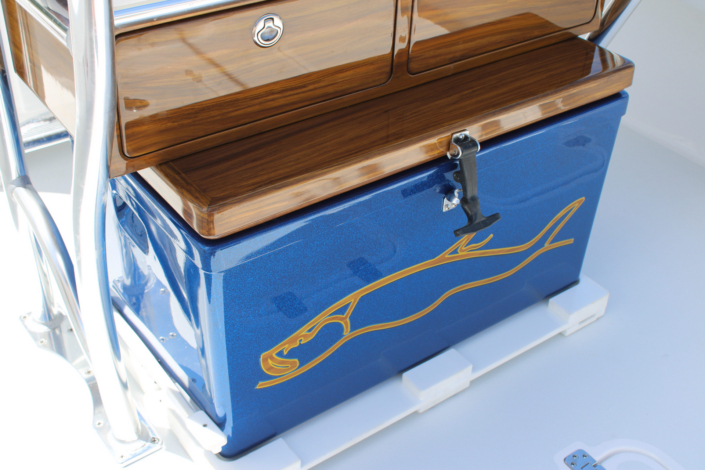 Flag Blue Gause 26 with Blue Lagoon flake