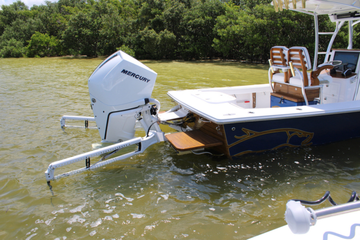 Custom Mercury 300 artwork on Boca Grande Edition