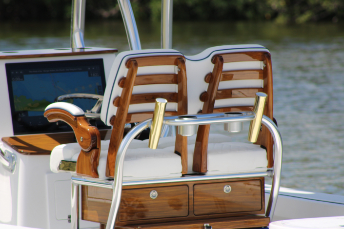 Release Marine Teak Leaning Post